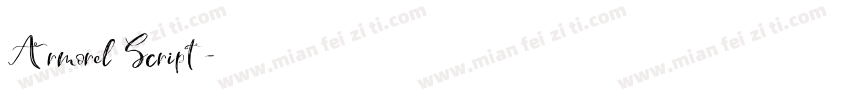 Armorel Script字体转换